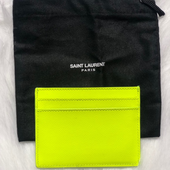 ysl card holder neon